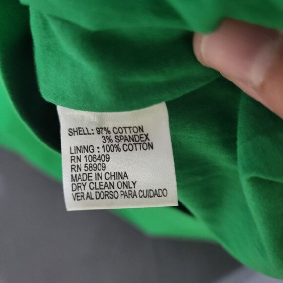 CREMIEUX Women's SZ 8 Kelly Green Strapless Bow Dress Spring Preppy - Picture 10 of 12